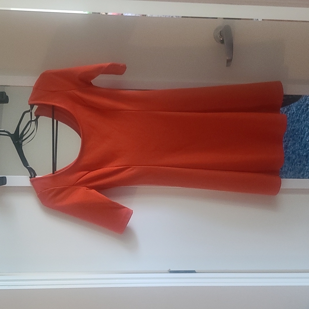Forever 21 Orange Skater Dress
